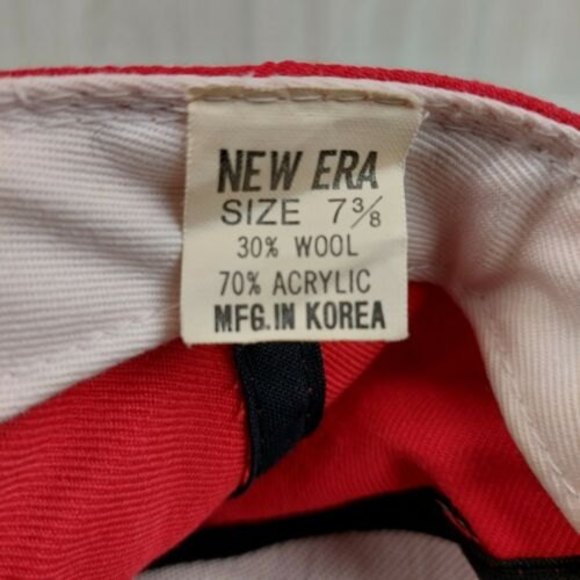 Vintage New Era San‎ Francisco 49ers NFL Fitted Cap Hat 7 3/8 Red Pro Model Rare - Picture 9 of 9